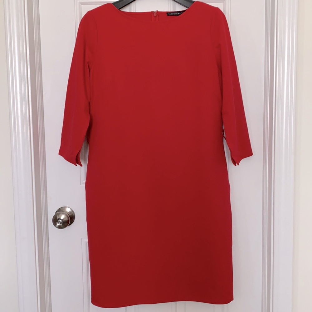 White House Black Market 3/4 sleeve fitted  dress